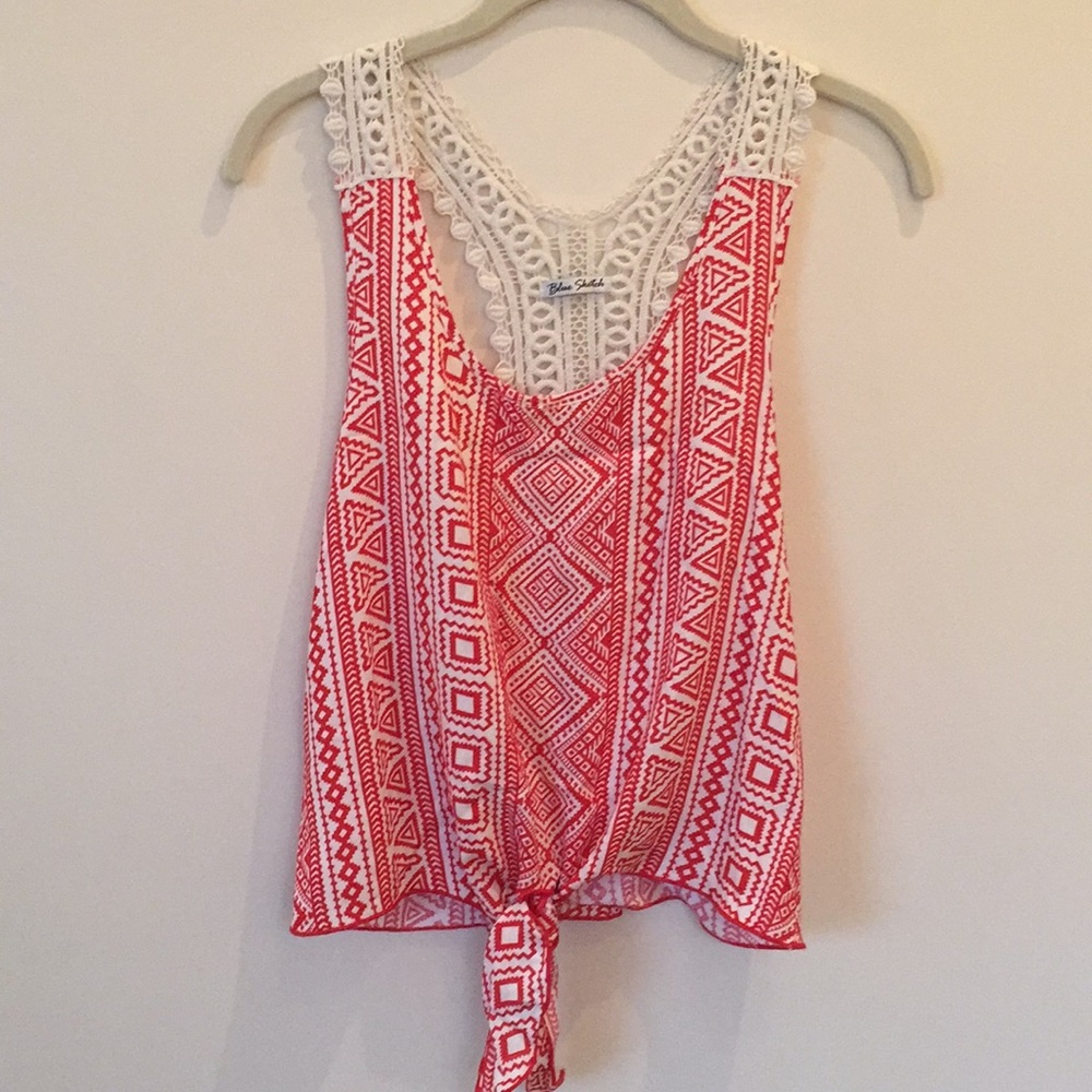 Knotted tank top